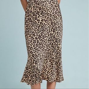 Anthropologie Skirts - Anthropologie Bias Satin Cheetah Midi Skirt Size 2 Anthropologie Skirts - Anthropologie Bias Satin Cheetah Midi Skirt Size 2